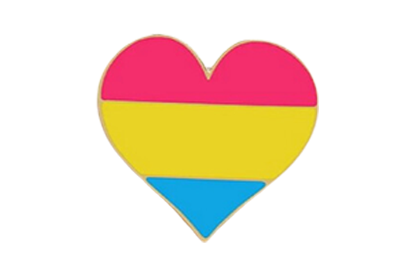 Pansexual Heart Pin