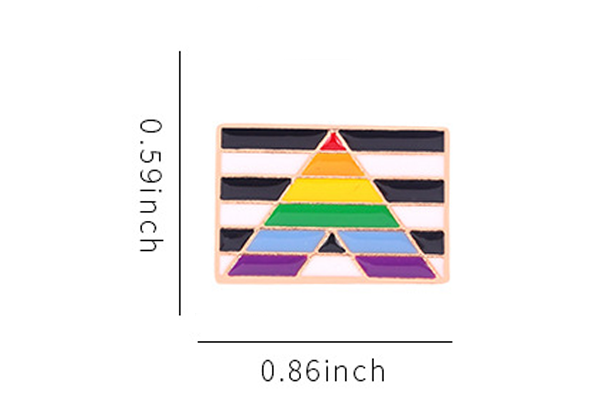 Straight Ally Flag Pin