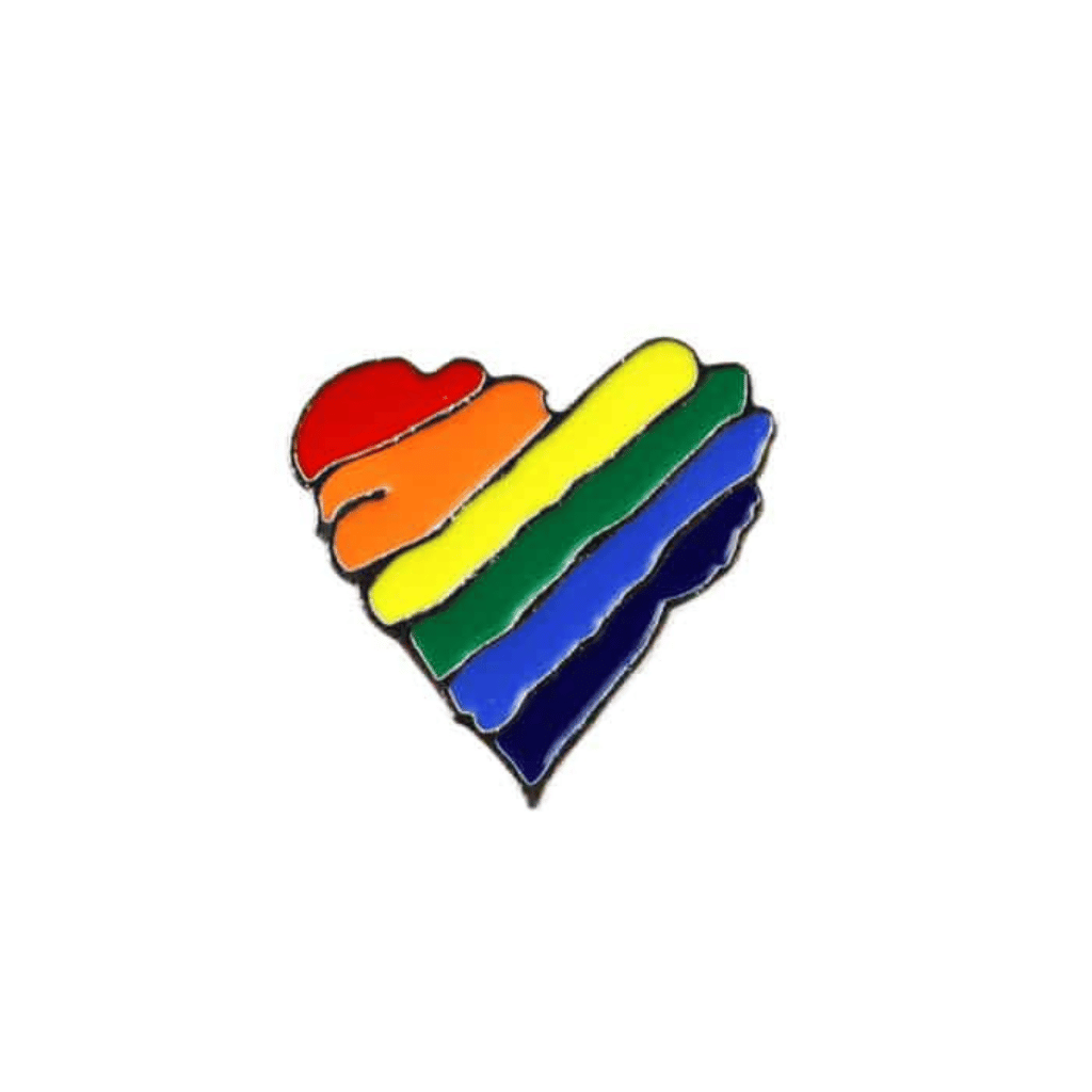 Wavy Heart Pride Pin