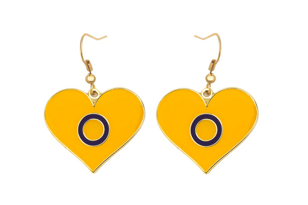 Intersex Heart Earrings