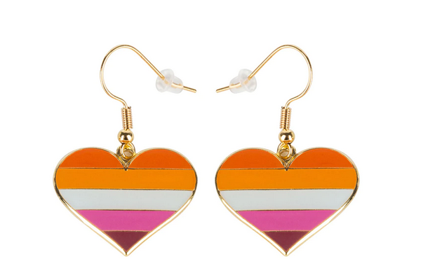 Heart Earrings Lesbian
