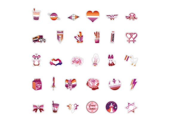 Lesbian Sticker 99 Piece Pack