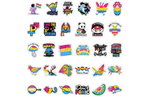 Pansexual Sticker 60 Piece Pack