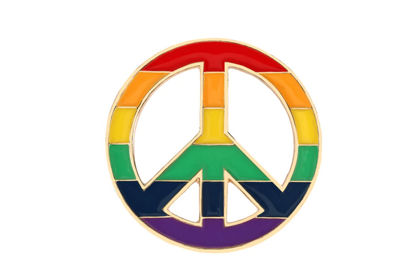 Rainbow Peace Pin
