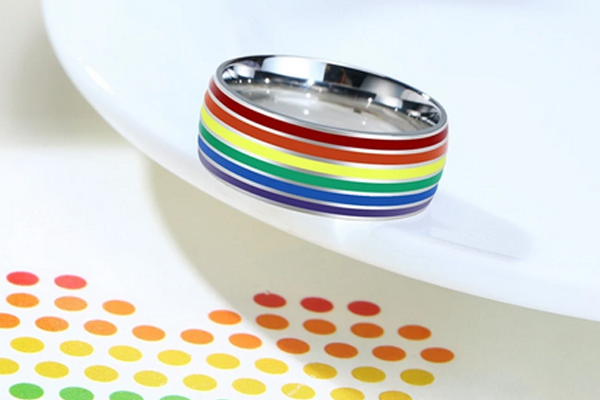 Rainbow Ring Silver