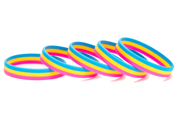 Pansexual Rubber Bracelet