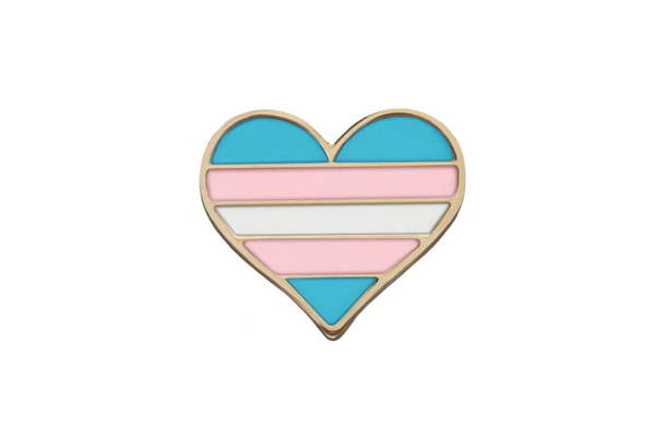 Trans Heart Pin