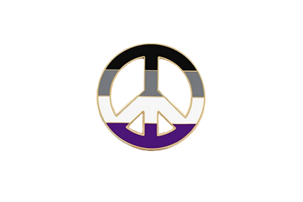 Asexual Peace Pin