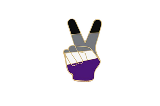 Asexual Peace Sign Pin