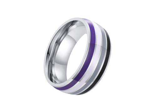 Asexual Pride Ring