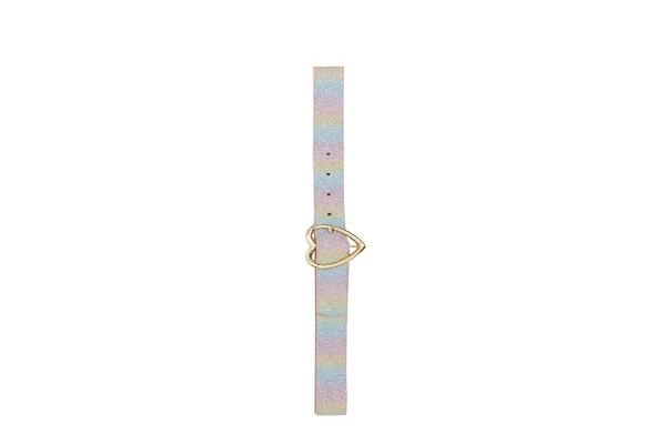Glitter Heart Rainbow Belt