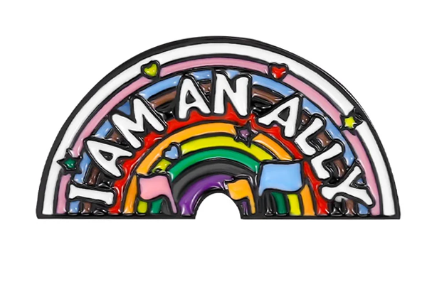 I Am An Ally Pin