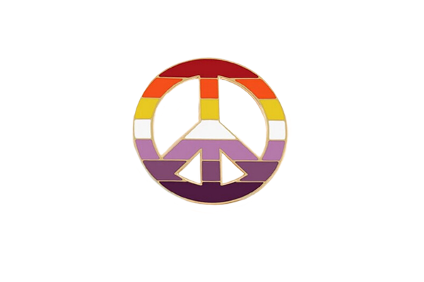 Lesbian Peace Pin