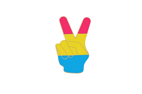 Pansexual Peace Sign Pin