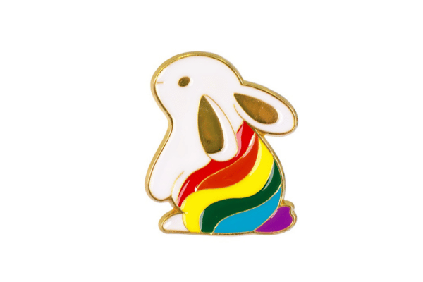 Pride Rabbit Pin – LGBTQ+ Flags Australia