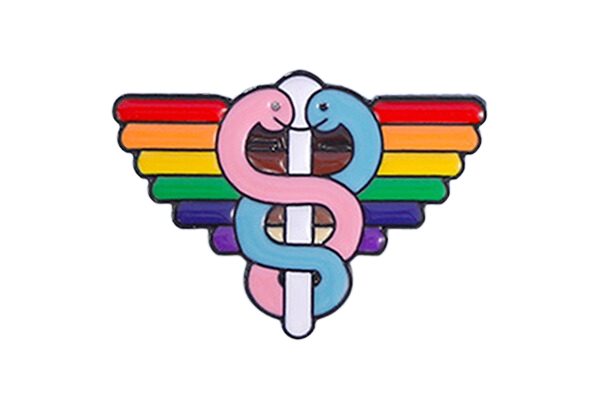 Staff of Pride Pin