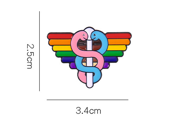 Staff of Pride Pin