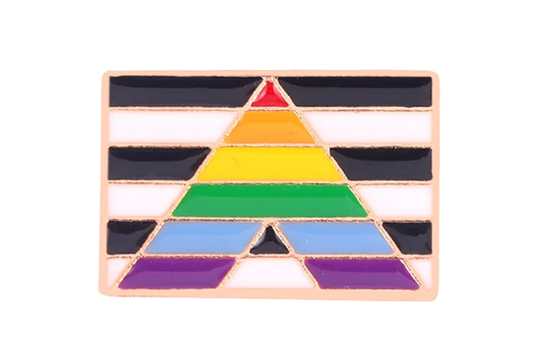 Straight Ally Flag Pin