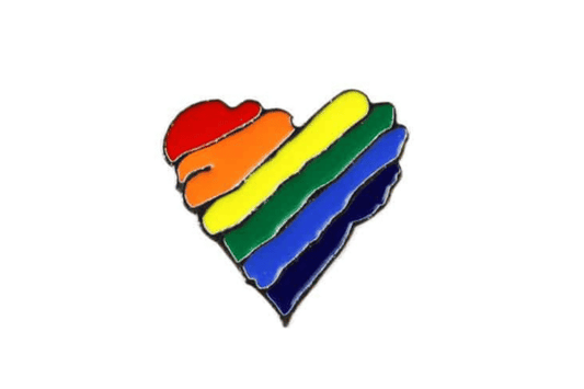 Wavy Heart Pride Pin