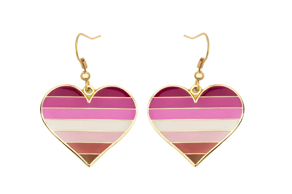Heart Earrings Lesbian