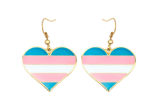 Heart Earrings Trans