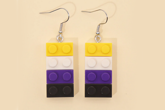 Non-Binary Building Block Earrings