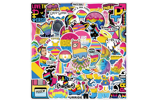 Pansexual Sticker 60 Piece Pack
