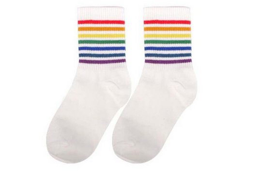 Rainbow Thin Stripe Socks