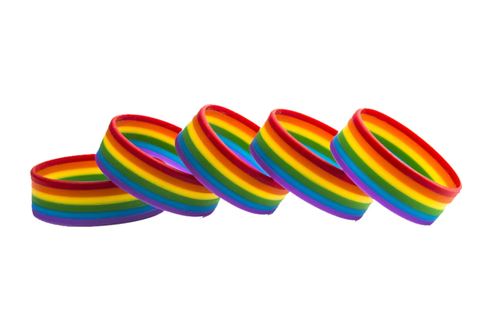 Rainbow Rubber Bracelet – LGBTQ+ Flags Australia