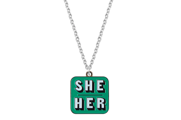 She/Her Pronoun Necklace