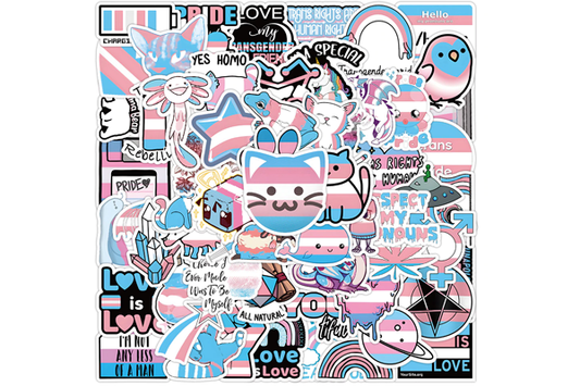 Trans Sticker 60 Piece Pack